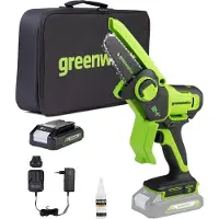 Greenworks Ketjusaha G24MCS10K2; 24 V; 1x2,0 Ah akku