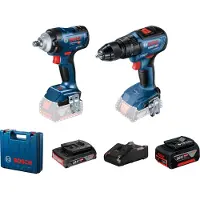 Bosch Työkalusarja 06019K0003 (GDS 18V-400 + GSB 18V-50); 18 V; 1x2,0/5,0 Ah akku