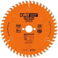 Cmt Katkaisuterä puulle 281; 160X2,2X20; Z48; 5°