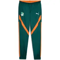Puma Norsunluurannikko Treenihousut Pre Match Woven Africa Cup of Nations 2025 - Vihreä/Oranssi - , koko Small