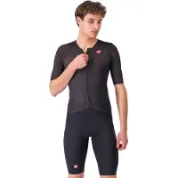 Castelli Free San Remo 3 S/S Black Tri Suit, Size XXL