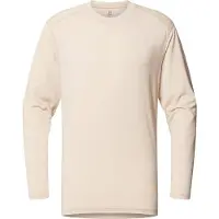 Haglöfs Kaise Wool LS Tee Miesten liitubeige - XXL