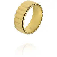 Mockberg Chic Ribbed kullattu sormus #50 MB0737