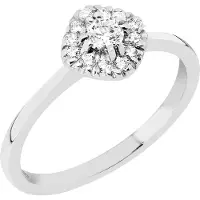 Sandberg Toivomuslähde timanttisormus vino halo 0.27ct V-707Bw-170