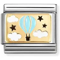 Nomination Composable Classic plates hot air balloon blue 030289/17