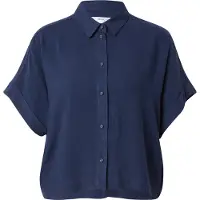 Selected Slwviva Ss Cropped Sun Shirt Noos - Navy - 44