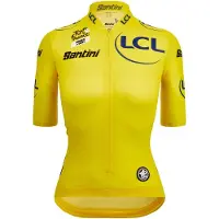 Santini Tour De France Femme Zwift Overall Leader Lyhythihainen Pyöräilypaita
