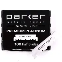 Parker Premium Platinum Half Blades for Barber Razors - 100 Ct