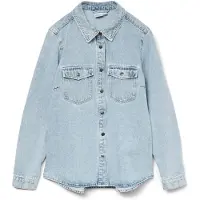 Vero Moda Vmjennie Ls Denim Shirt Mix Ga Noos - Blue - S