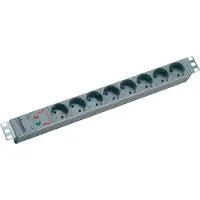 Bachmann Surge power strip 8 sockets 2 m black (333.404)