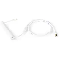 Dutzo Coiled Aviator USB-C cable - Valkoinen - Päivitä lisävarusteita - Valkoinen