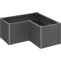 Biohort Belvedere istutusallas mini koko l100 metallic tummanharmaa