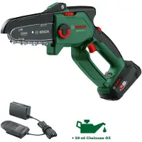 Bosch Moottorisaha oksien karsimiseen Easy Chain 18V-15-7; 18 V; 1x2,5 Ah akum.; 150 mm nauha