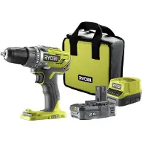 Ryobi One+ R18DD3-120S 18V 2Ah akkuporakone