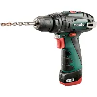 Metabo Langaton iskuväännin PowerMaxx SB Basic (600385500) setti, 10,8 V, 2 x 2 Ah, laturi + kotelo