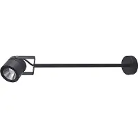 LCD LED-ulkoseinävalaisin 5012, musta, alumiini, lasi, 68 cm 5012, Musta, Alumiini, Moderni