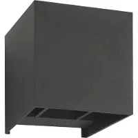 LCD Led ulkoseinävalaisin 5080/5081, Musta, Alumiini
