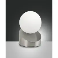 FABAS LUCE Pöytävalaisin Gravity, himmennettävä, Alumiini/harmaa/sinkki, Makuuhuone, Metalli, Moderni,