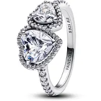 Pandora Timeless Halo sydämet sormus kirkas 193659C01-50