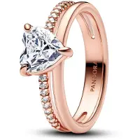 Pandora Timeless punakullattu tuplasormus 183100C01-56