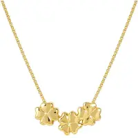 Nomination Armonica hopeakaulakoru Rich zirkonioilla Four Leaf Clover Gold 241305/003
