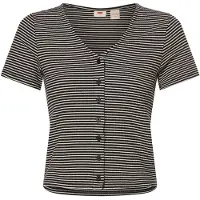 Levi's Muse Ss Tee Vanilla Stripe Cav - White - S