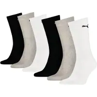 Puma Unisex Crew Sock 6P Ecom - Multi/patterned - 35-38