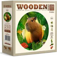 WoodenCity Puupalapeli, Kapybara, 250, woodencity, HE 0302-L,
