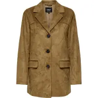 ONLY Onltulip Faux Suede Blazer Coat Otw - Brown - XS