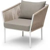 Hillerstorp , Lersund nojatuoli valkoinen/beige