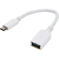 Vivanco USB 3.0 C-A F-M 0.1m USB cable USB 3.2 Gen 1 (3.1 Gen 1) USB C USB A White (45284)