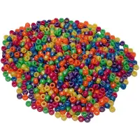 Colorations - Pony Beads Mother of Pearl Effect 6x9 mm 1000 pcs.