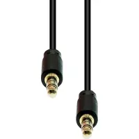 ProXtend Mini-Jack 3-Pin Slim Cable M-M Black 1.5M