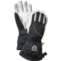 Hestra Women's Heli Ski 5 Finger Black/White Lasketteluhanskat 5