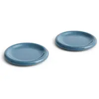 HAY Barro lautanen Dark blue, Ø18 cm 2-pack