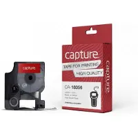 Capture Tallennustarra 12 mm x 1,5 m musta keltaisella pohjalla, CA-18056