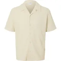 Selected Slhrelaxbane Ss Jersey Shirt - Cream - L