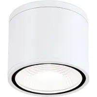 Orion LED-kattokohdevalo Sputnik IP65 Ø14,5 cm valkoinen, Valkoinen/opaali, Kylpyhuone, Alumiini, Moderni,