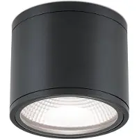 Orion LED-kattokohdevalo Sputnik IP65 Ø14,5 cm, musta, Musta, Kylpyhuone, Alumiini, Moderni,