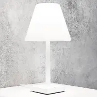 Rotaliana Led pöytävalaisin Dina+, himmennettävä, Valkoinen/opaali, Olohuone/ruokailutila, Alumiini, Design