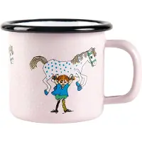 Muurla Pippi and the horse -emalimuki 1,5 dl Light pink