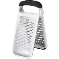 Oxo 11216000, Tasainen raastin, Musta, Ruostumaton teräs, Valkoinen, Ruostumaton teräs, Muovi, Ruostumaton teräs, 1 kpl