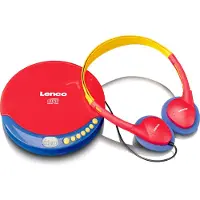 Lenco CD-021KIDS Lasten CD-soitin ja kuulokkeet