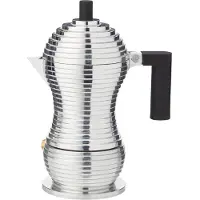 Alessi Pulcina-espressopannu, 7 cl, musta