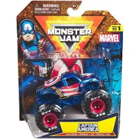 Monster Jam 1:64 Marvel Single-Captain America (6071333)