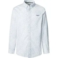 Pepe Jeans for man. PM308826 Anson shirt white (XXL), Casual, Cotton, Long sleeve