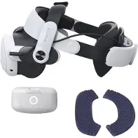BOBOVR Päänauha - - M3 - Akut mukana - Oculus Quest 3:lle - Poikkeuksellinen mukavuus