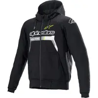 Alpinestars Chrome Ignition Moottorip. Hoodie Musta/Harmaa/Valkoinen Miehet, size S