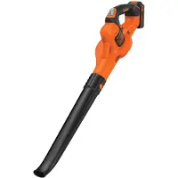 Black & Decker BLACK+DECKER GWC1820PCB-XJ 18V Akkukäyttöinen Powercommand Boost Lehtipuhallin, Musta/Oranssi (ilman akkua ja laturia)