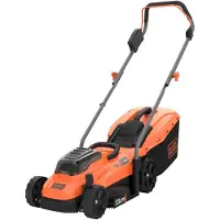 Black & Decker BCMW33184L2, Työnnettävä ruohonleikkuri, 400 m², 33 cm, 2,5 cm, 6,5 cm, 35 L